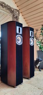 Quadral Aurum 5 Phonoloque - Zuilspeaker Cherry Satin Black, Overige merken, Front, Rear of Stereo speakers, Ophalen of Verzenden