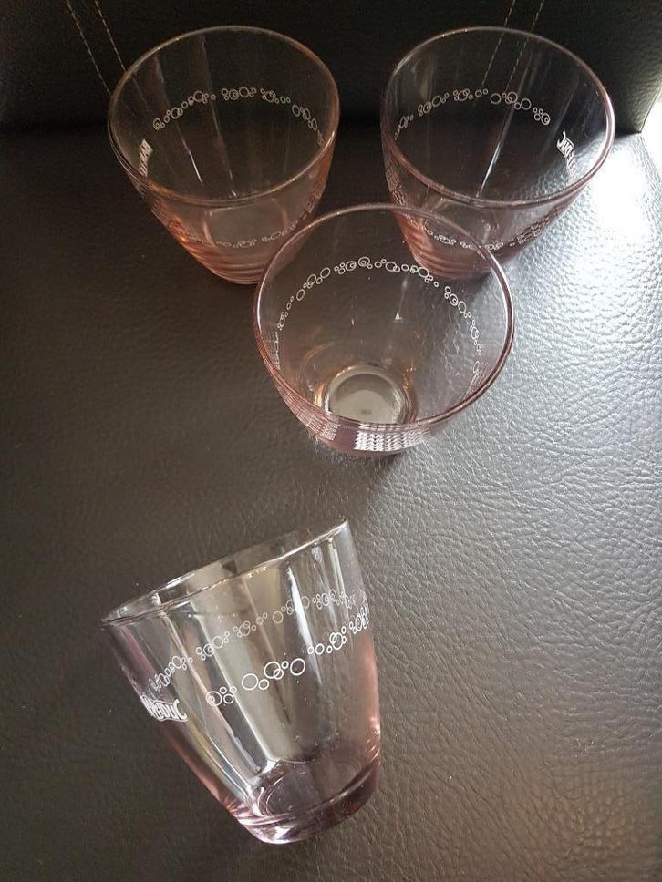 4x glas Bar Le Duc - ZGAN, Verzamelen, Glas en Borrelglaasjes, Zo goed als nieuw, Waterglas, Ophalen of Verzenden