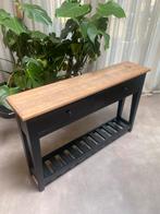 Houten Sidetable met Lades, Huis en Inrichting, Tafels | Sidetables, Gebruikt, 100 tot 150 cm, Eikenhout, Ophalen of Verzenden