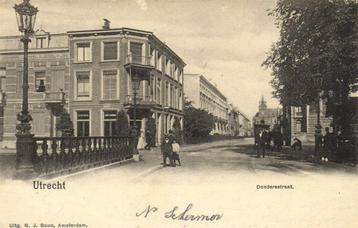 Utrecht - Dondersstraat. - paardetram volk - 1901 gelopen beschikbaar voor biedingen