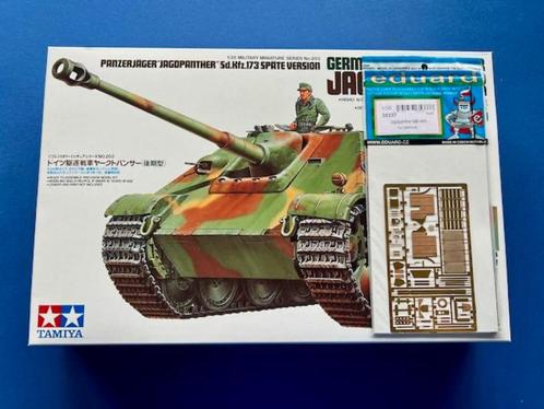 Tamiya	35203	German Jagdpanther Late 1/35 Incl EDU pe, Hobby en Vrije tijd, Modelbouw | Auto's en Voertuigen, Nieuw, Tank, 1:32 tot 1:50