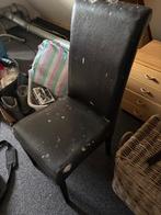 Gebruikte zwarte stoellen (4stuks), Huis en Inrichting, Stoelen, Ophalen, Gebruikt, Zwart, Vier