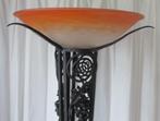 art deco smeedijzeren vloerlamp grote Schneider schaal 42, Antiek en Kunst, Ophalen