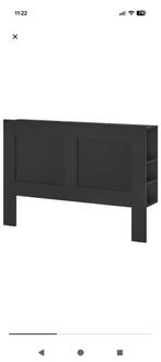 Ikea Brimnes Hoofdeinde 160cm - Zwart, Huis en Inrichting, Slaapkamer | Bedden, Gebruikt, Zwart, Tweepersoons, Ophalen of Verzenden