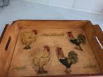 Mooi houten dienblad, Huis en Inrichting, Woonaccessoires | Dienbladen, Ophalen of Verzenden, Zo goed als nieuw, Rechthoekig, Hout