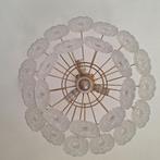 Vintage plafondlamp kristal, Ophalen, Gebruikt, Glas