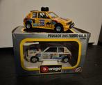2 x Peugeot 205 Rally, Hobby en Vrije tijd, Modelauto's | 1:24, Ophalen of Verzenden, Zo goed als nieuw, Bburago