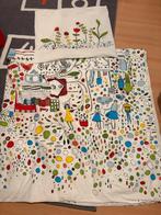 IKEA Dekbedovertrek - Vrolijk Design, Eenpersoons, Wit, Dekbedovertrek, Ophalen of Verzenden