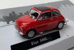 Cararama 1:43 Fiat 500 L rood met zwart dak, in windowbox, Hobby en Vrije tijd, Modelauto's | 1:43, Overige merken, -, Nieuw, Ophalen of Verzenden