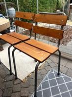 Eetkamerstoelen hout 2 stuks, Ophalen, Twee, Bruin, Zo goed als nieuw