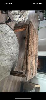 Mooie salontafel oude wagondelen, Ophalen, 100 tot 150 cm, 50 tot 100 cm, Zo goed als nieuw