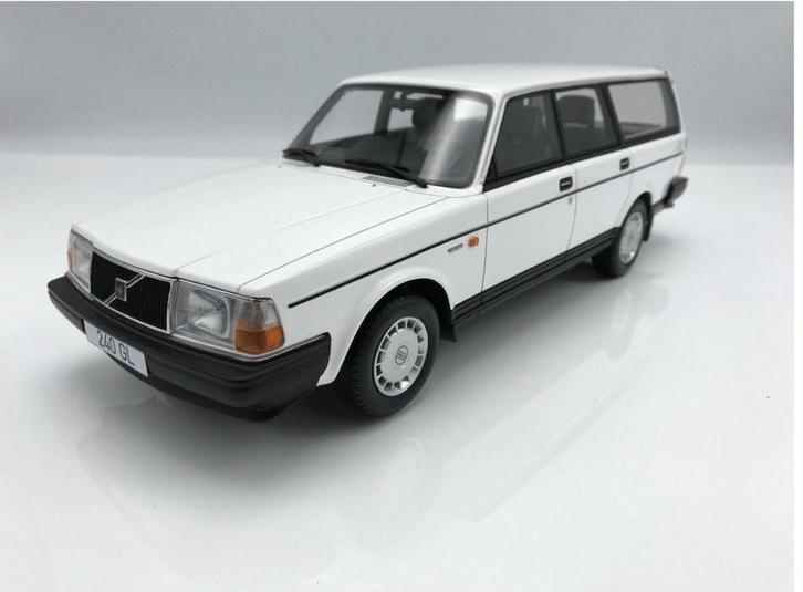 BoS Models Volvo 240 Break GL White - 1987, Hobby en Vrije tijd, Modelauto's | 1:18, Nieuw, Auto, Overige merken, Ophalen of Verzenden