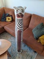 Houten kat / tijger folklore beeld / pilaar, Antiek en Kunst, Kunst | Beelden en Houtsnijwerken, Ophalen