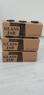 9 Glazenpotjes NIEUW!!!, Ophalen, Zo goed als nieuw