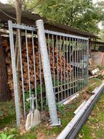 Gegalvaniseerde poort, Tuin en Terras, Ophalen of Verzenden, Zo goed als nieuw, 150 tot 200 cm, 200 cm of meer