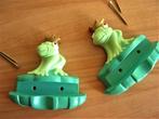 plankhouders kikkers met kroon, Kinderen en Baby's, Kinderkamer | Inrichting en Decoratie, Ophalen, Zo goed als nieuw, Wanddecoratie
