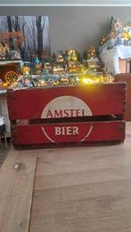 Oude houten Amstel bierkrat (Z261-192), Huis en Inrichting, Woonaccessoires | Kisten, Ophalen of Verzenden, Zo goed als nieuw