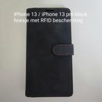 iPhone 13/Pro Zwart Hoesje met RFID Bescherming, Ophalen of Verzenden, Nieuw, IPhone 13, Hoesje of Tasje