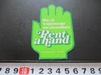 sticker den haag uitzendburo RENT A HAND bijdehandje, Ophalen, Zo goed als nieuw