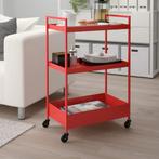 IKEA Trolley - Rood en Wit, Huis en Inrichting, Ophalen, Gebruikt