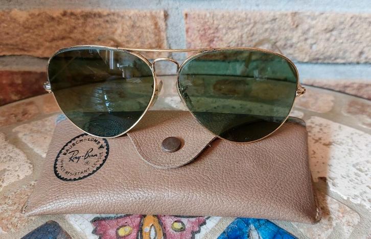 Vintage Ray ban u.s a lic, Sieraden, Tassen en Uiterlijk, Zonnebrillen en Brillen | Heren, Zo goed als nieuw, Ray-Ban, Groen, Ophalen of Verzenden