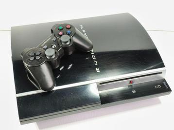 PlayStation 3 + 2 Controllers - PS3 - Phat - Azure Blauw beschikbaar voor biedingen