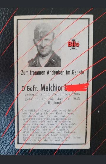 Duitse Luftwaffe soldaat 1945 Almelo / Ysselsteyn WW2 beschikbaar voor biedingen