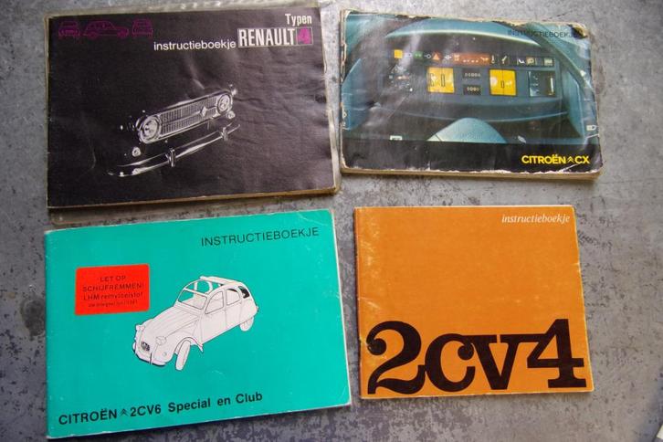 Instructieboekjes 2CV, Citroen CX, Renault4, Opel en Simca, Auto diversen, Handleidingen en Instructieboekjes, Ophalen