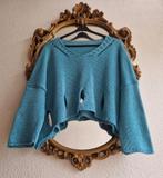 Als nieuw! Moonshine fashion katoen gebreid kort wijd truitj, Kleding | Dames, Grote Maten, Blauw, Trui of Vest, Ophalen of Verzenden