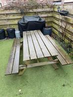 Houten Picknicktafel, Ophalen, Gebruikt, Rechthoekig, Hout