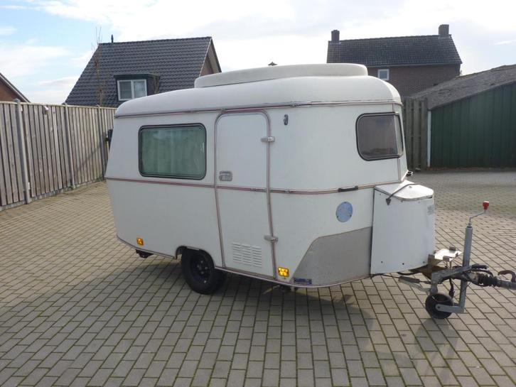 Eriba Puck + Voortent Retro Oldtimer 1978, Caravans en Kamperen, Caravans, Bedrijf, Standaardzit, Eriba, 2 aparte bedden, Overige typen