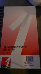Inkjetlaser/copier etiketten. Doos nog bijna vol, Ophalen of Verzenden, Zo goed als nieuw