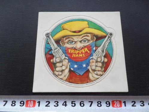 sticker TRIPPER Jeans cowboy, Verzamelen, Stickers, Zo goed als nieuw, Bedrijf of Vereniging, Ophalen