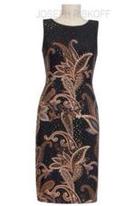 Ribkoff luxe jurk zwart paisley print glittertjes maat 38, Maat 38/40 (M), Overige kleuren, Verzenden, Joseph Ribkoff