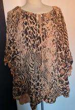 Tijgerprint tuniek, Ophalen of Verzenden, Zo goed als nieuw, Maat 46/48 (XL) of groter, Bruin