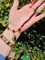 Prachtige antieke granaat ketting 14 karaat🌹🕊, Antiek en Kunst, Antiek | Goud en Zilver, Ophalen of Verzenden, Goud