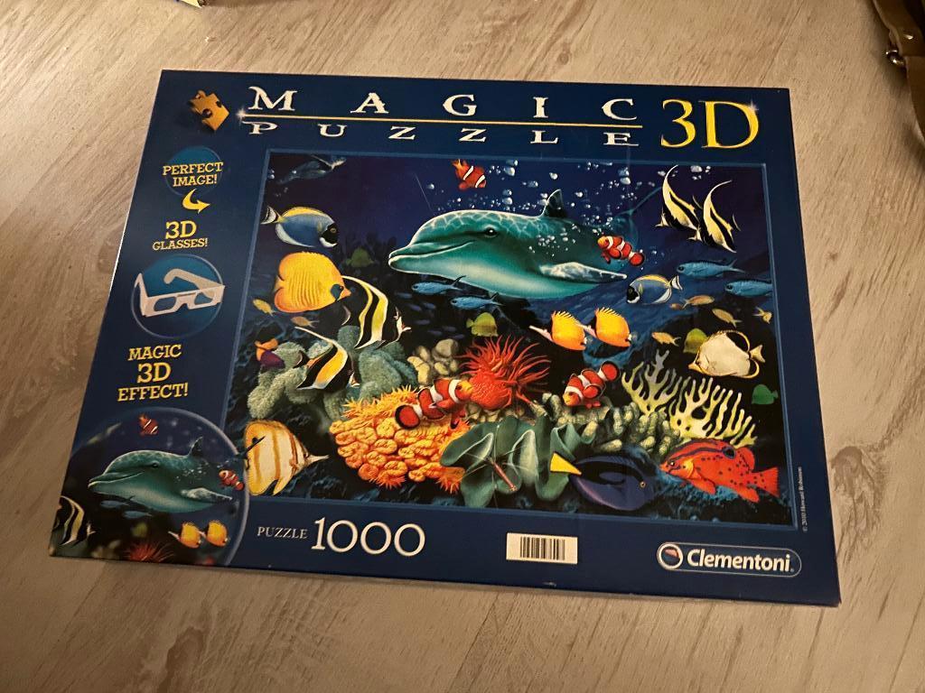 3d vissen puzzel, Ophalen of Verzenden, 500 t/m 1500 stukjes, Gebruikt, Rubik's of 3D-puzzel