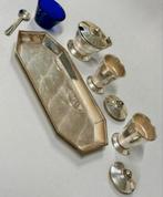 Vintage EPNS Cruet-Set Verzilverde Specerijen potjes 1960, Antiek en Kunst, Ophalen of Verzenden