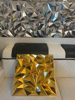 Gouden Wanddecoratie - Geometrisch Design 50x50 cm, Ophalen of Verzenden, Nieuw