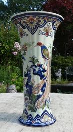 Boch Vieux Rhodes Handworked Vaas+Schaal+6 Cake-Onderzetter, Ophalen of Verzenden