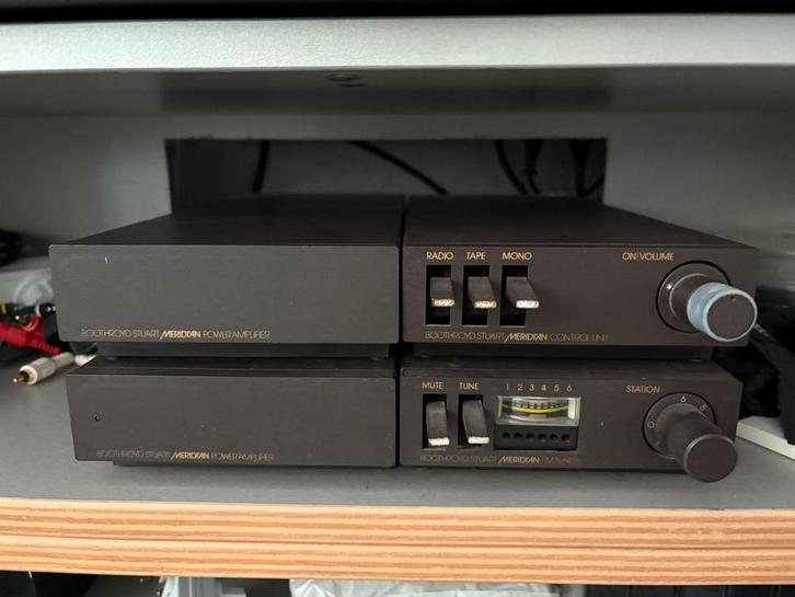 Meridian 101 + 103 + 103,5 + 104 set incl boekjes. 1e eig, Audio, Tv en Foto, Stereo-sets, Gebruikt, Overige merken, Ophalen of Verzenden