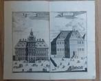 1 / Stadhuys van Vlissingen & Princen Huys (1696), Antiek en Kunst, Kunst | Etsen en Gravures, Ophalen of Verzenden