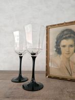 Luminarc zwarte octime wijnglazen, Glas, Glas of Glazen, Ophalen of Verzenden, Effen