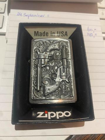 Zippo Chroom Geborsteld Revolver 2001654 beschikbaar voor biedingen