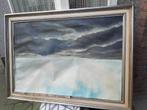 Schilderijlijst, klassieke lijst, grijs,, Gebruikt, 50 tot 75 cm, Ophalen of Verzenden, 75 tot 100 cm