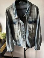 Spijkerjack stonewashed denim maat 50, Kleding | Dames, Grote Maten, Ophalen of Verzenden, Zo goed als nieuw, Blauw, Jasje of Colbert