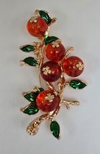 Nieuwe Rode Bessen Broche, Met kristal, Overige materialen, 4 tot 7 cm, Onbekend