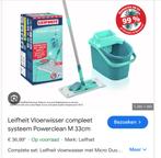 Dweilsysteem power clean van Leifheit, Huis en Inrichting, Schoonmaakartikelen, Ophalen, Dweilemmer, -bak, of -wagen