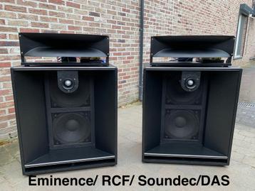 3-Weg Hoorn-Systeem;  Eminence/ RCF/ Soundec/ DAS    beschikbaar voor biedingen