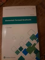 Elementair Formeel Strafrecht - G.H. Meijer, Ophalen of Verzenden, Zo goed als nieuw, Vakgebied of Industrie, G.H. Meijer